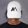 White AM Hat