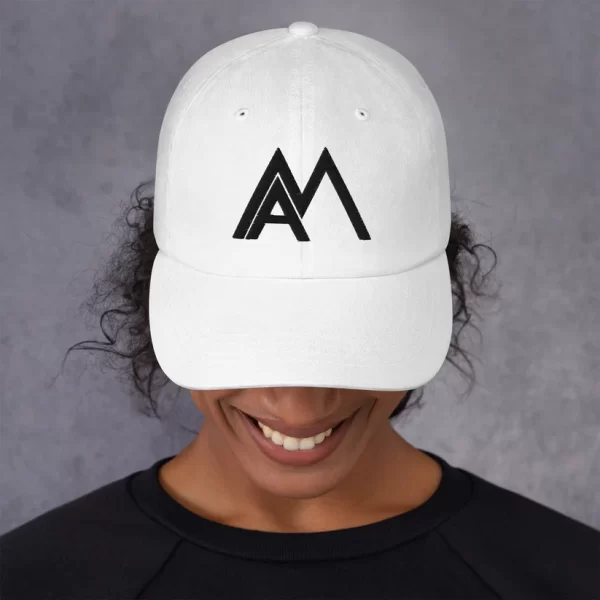 White AM Hat